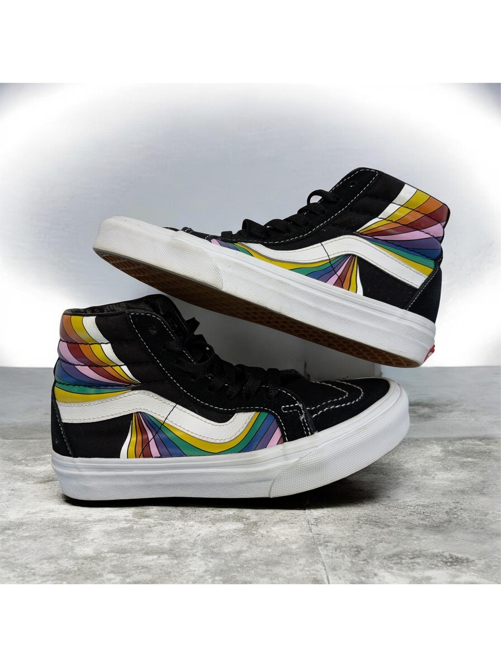 🌈 Vans Sk8-Hi Reissue Refract High-Top Sneakers | Women’s 6